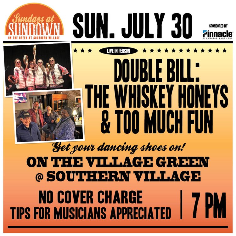 Sunday Night Music with Whiskey Honeys and Too Much Fun