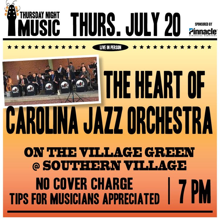 Thursday Night Music with The Heart of Carolina Jazz Orchestra